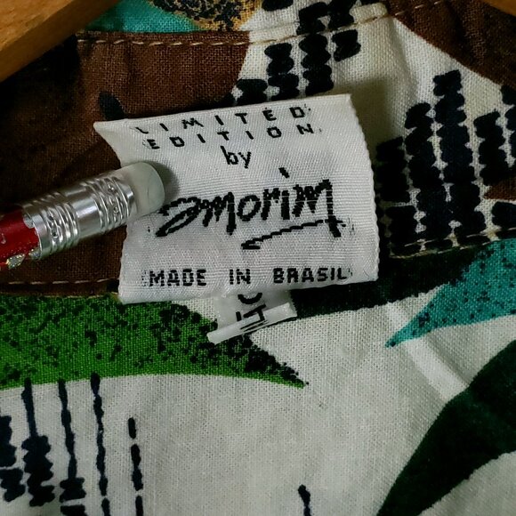 Vtg Rio Collection Shirt Mens Large By Amorim Hawaiian Style Multicolor Floral - Picture 5 of 12